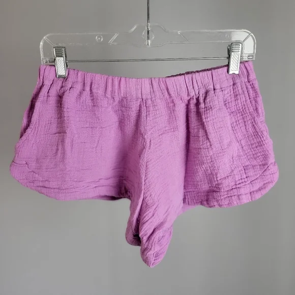 MIKOH // ltd ed hawi elastic waist side slant pockets dolphin hem shorts poi - Picture 2 of 9